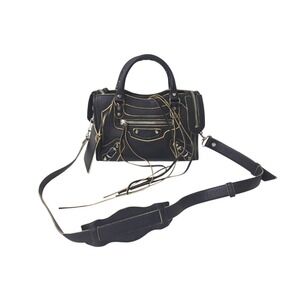 BALENCIAGA Neoclassic City Handbag Black Leather